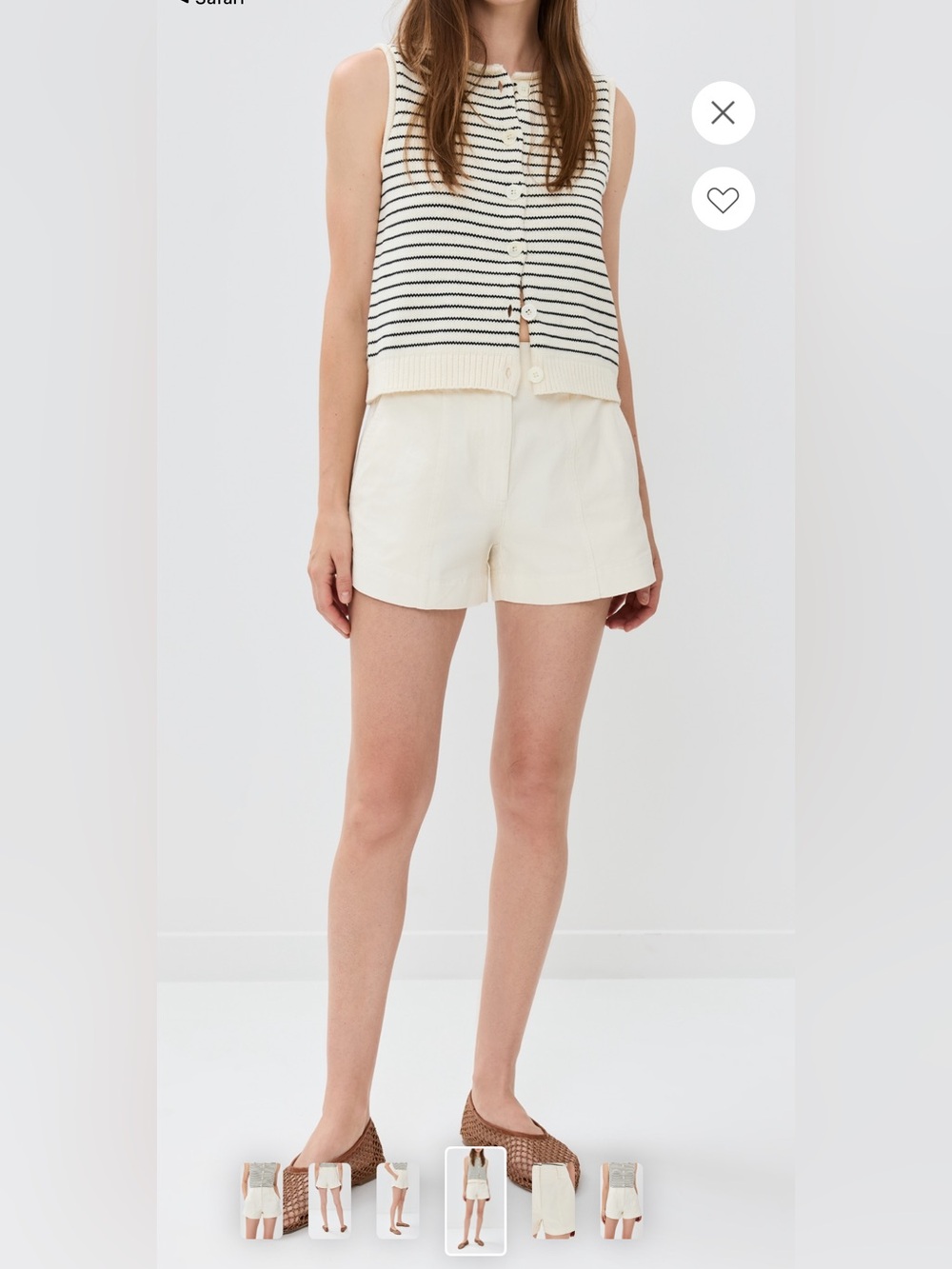 Apiece Apart Veras Short Sz 2